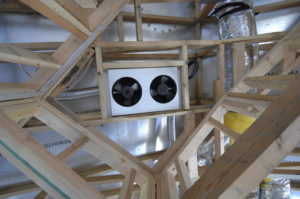 Whole house fan in the attic can save money in the summer and cool your home